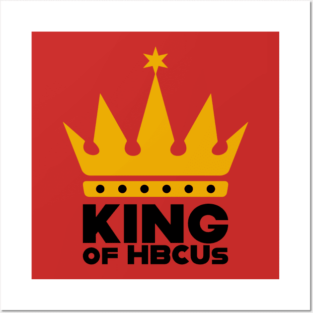 King Of HBCUs Gold/Black Logo Tee Wall Art by King Of HBCUs